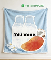 Miumiu Throw Blankets